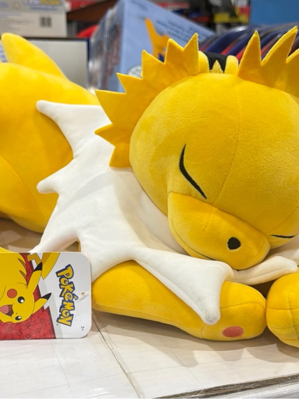 Pokemon Jolteon Sleeping Plush 18-Inch Premium Plush Stuffed Animal